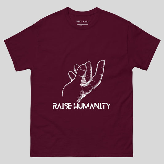 Raise Humanity Print Graphic T-Shirt