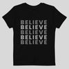 Believe Print Graphic Organic Cotton Kids T-Shirt